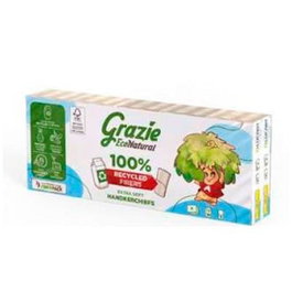 Grazie Natural Pañuelos De Bolsillo 10 Uds Bio Orgánico Absorbente Resistente Ecolabel FSC