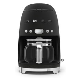 Smeg DCF02BLMEU Cafetera de filtro estilo años 50, Negro, 1.4L, 10 tazas, 1050W