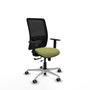 PIQUERAS Y CRESPO Silla de oficina Zulema con mecanismo Sincro/Traslack Verde oliva/Negro