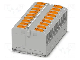 PHOENIX CONTACT PTVFIX 18X2,5 GY Conector de carril push-in