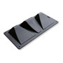 Schellenberg Tope de Aparcamiento en PVC Negro 40 x 20 x 6 cm para Interior y Exterior - Fijación por Tornillos