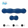 Subblim Pack Ergo Crystal Flex Reposamuñecas Teclado y Ratón Azul Oscuro