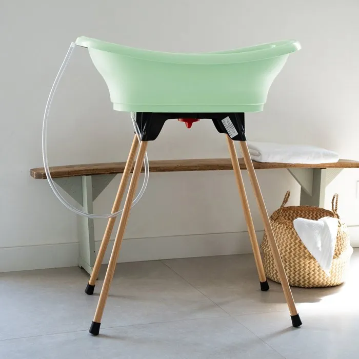 Thermobaby Kit de Bañera VASCO 76,5x50x104,5 cm Verde Celadón