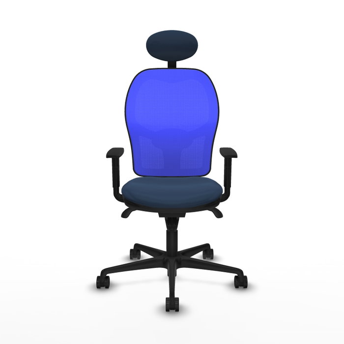 PIQUERAS Y CRESPO Silla de oficina Jorquera Azul Marino y Azul