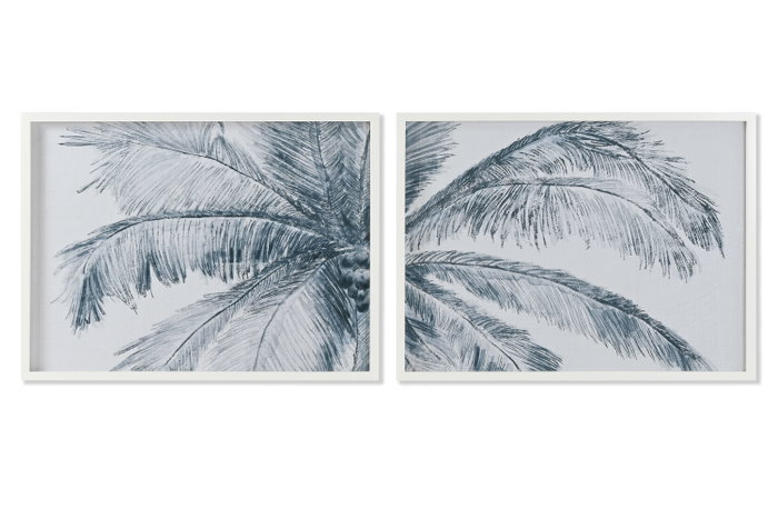 DKD Home Decor Cuadro Abeto Cristal 80x2x60 Palmera Surtido de 2 unidades DKD Home Decor Cuadro Abeto Cristal 80x2x60 Palmera Surtido de 2 unidades