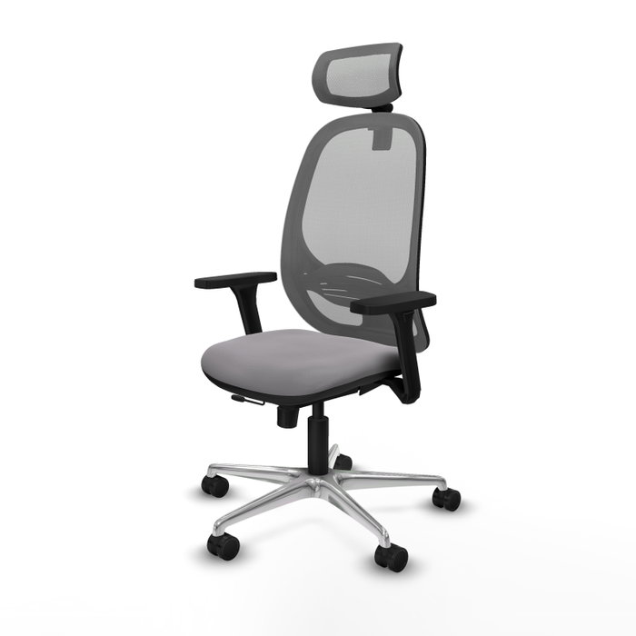 PIQUERAS Y CRESPO Silla de oficina Cilanco Gris con mecanismo Sincro/Traslack