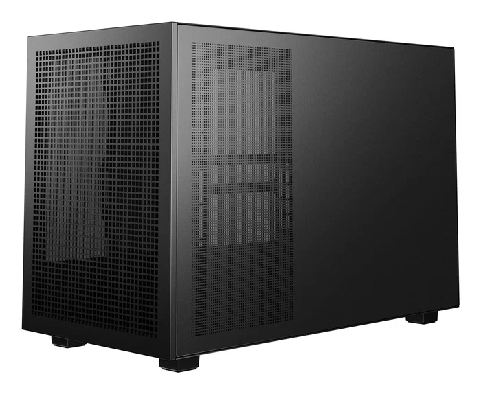 DeepCool CH260 - Caja PC Micro-ATX Torre Negra Gaming con Ventana de Cristal Templado, Soporta 360mm, USB-C, para mATX/Mini-ITX (R-CH260-BKNGM0-G-1)