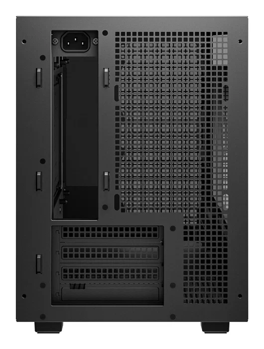 DeepCool CH260 - Caja PC Micro-ATX Torre Negra Gaming con Ventana de Cristal Templado, Soporta 360mm, USB-C, para mATX/Mini-ITX (R-CH260-BKNGM0-G-1)