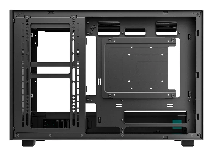 DeepCool CH260 - Caja PC Micro-ATX Torre Negra Gaming con Ventana de Cristal Templado, Soporta 360mm, USB-C, para mATX/Mini-ITX (R-CH260-BKNGM0-G-1)