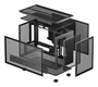 DeepCool CH260 - Caja PC Micro-ATX Torre Negra Gaming con Ventana de Cristal Templado, Soporta 360mm, USB-C, para mATX/Mini-ITX (R-CH260-BKNGM0-G-1)