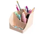 Plasticforte Cubilete portalapices Skandi plastico reciclado color nude 155x119x109 mm