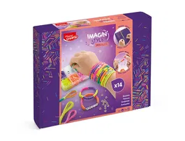 Maped Juego Creativo Pulseras Neon con Hilos y Perlas para Crear Joyeria Fluorescente