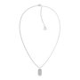 Tommy Hilfiger Collar de Acero Inoxidable Gris para Mujer