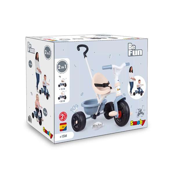 Smoby Triciclo Be Fun Azul 68x52x52 cm Edad Mínima Recomendada: 15 Meses