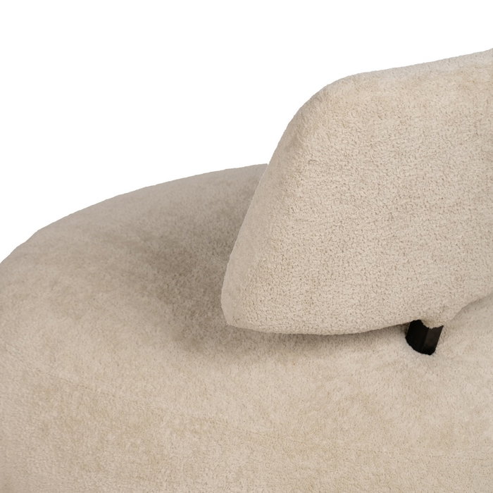 Sillón Beige Tejido Salón 67 X 73 X 67 cm