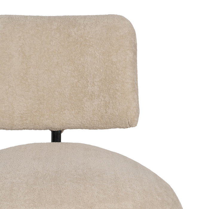 Sillón Beige Tejido Salón 67 X 73 X 67 cm