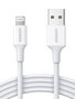 UGREEN Cable USB 2.0 A a Lightning 2m (1 m), 5V/2.4A para iPhone 7 / 7 Plus / 6S / 6 / 6 Plus, iPhone 5s/5c/5, iPad Mini, iPad, Blanco - Ref. 20728