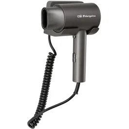 Orbegozo SEH 1890 - Secador de Pelo Profesional con Base para Pared, Motor DC 2000W, 1 Velocidad y 3 Temperaturas, Incluye Concentrador, Filtro Extraíble y Cable Rizado - Negro