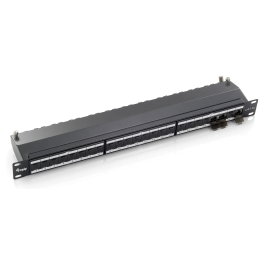 EQUIP 326624 Patchpanel 24xRJ45 Cat6a FTP 1U Negro