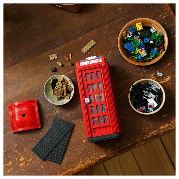LEGO Ideas Cabina Telefónica Roja de Londres 21347 - Set de Construcción 1460 Piezas Adulto