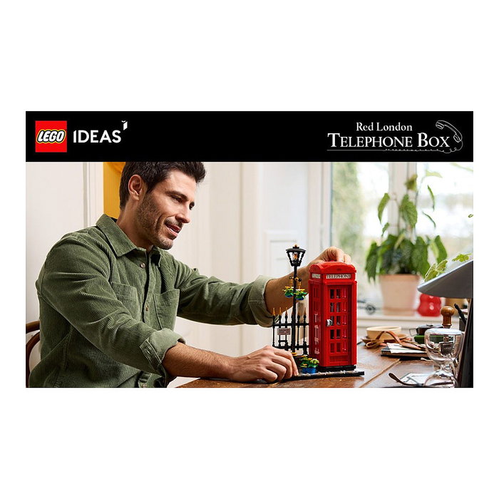 LEGO Ideas Cabina Telefónica Roja de Londres 21347 - Set de Construcción 1460 Piezas Adulto