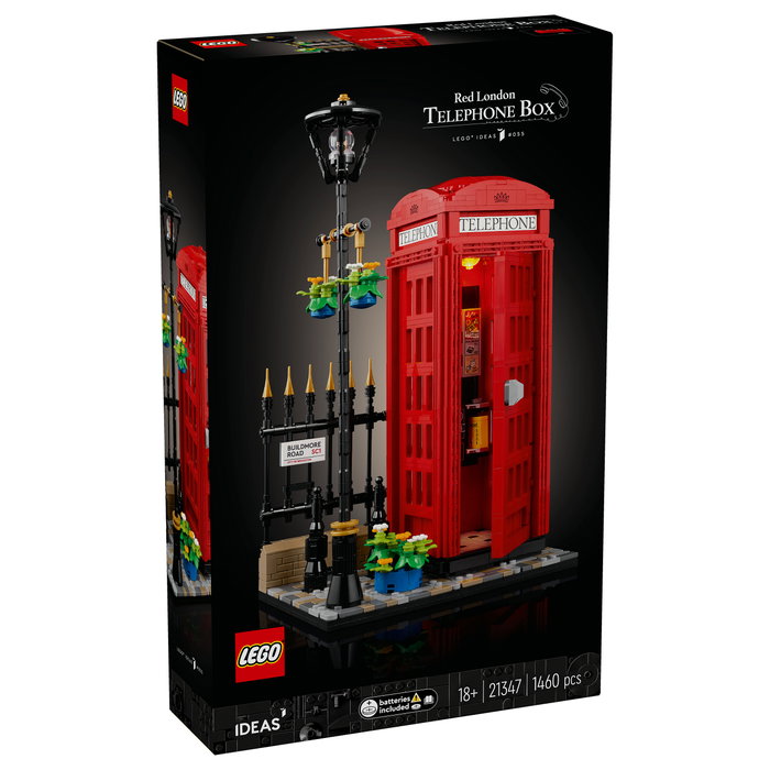 LEGO Ideas Cabina Telefónica Roja de Londres 21347 - Set de Construcción 1460 Piezas Adulto