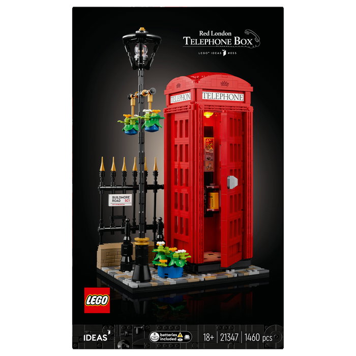 LEGO Ideas Cabina Telefónica Roja de Londres 21347 - Set de Construcción 1460 Piezas Adulto