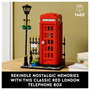 LEGO Ideas Cabina Telefónica Roja de Londres 21347 - Set de Construcción 1460 Piezas Adulto