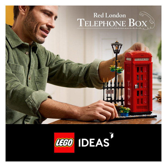 LEGO Ideas Cabina Telefónica Roja de Londres 21347 - Set de Construcción 1460 Piezas Adulto