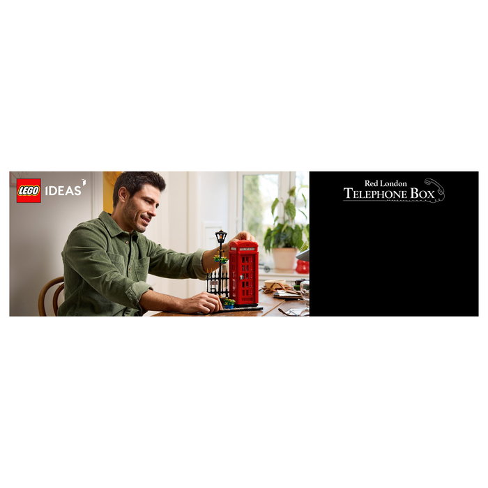 LEGO Ideas Cabina Telefónica Roja de Londres 21347 - Set de Construcción 1460 Piezas Adulto