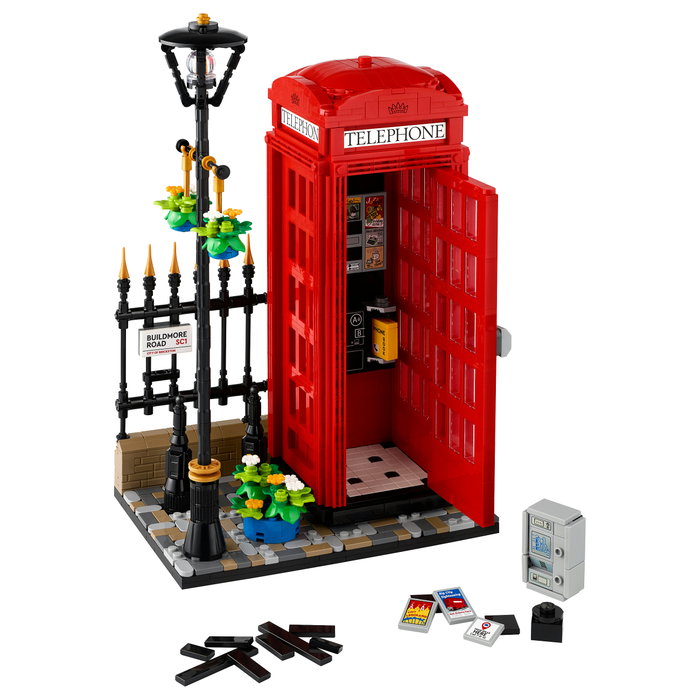 LEGO Ideas Cabina Telefónica Roja de Londres 21347 - Set de Construcción 1460 Piezas Adulto