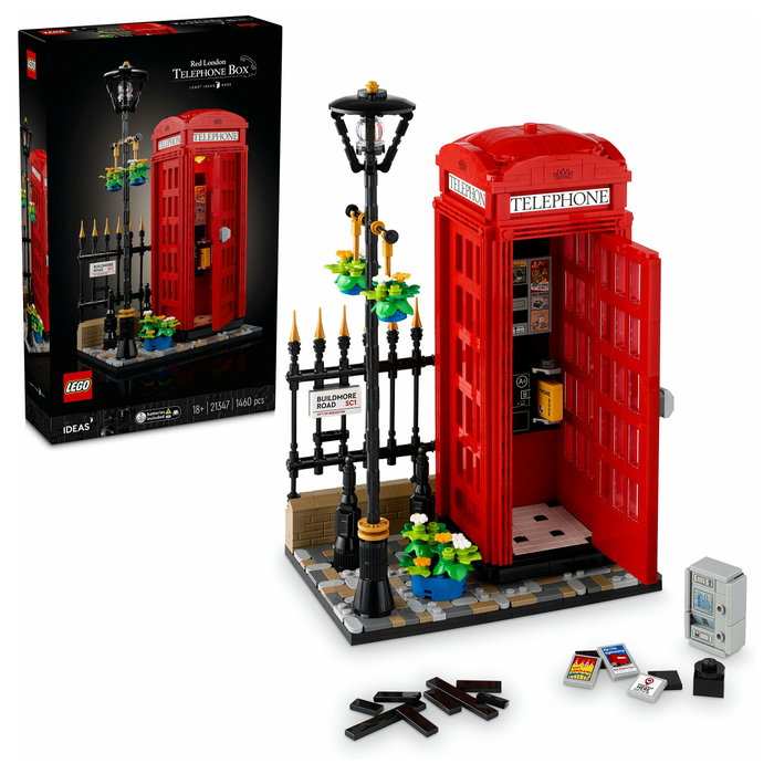 LEGO Ideas Cabina Telefónica Roja de Londres 21347 - Set de Construcción 1460 Piezas Adulto