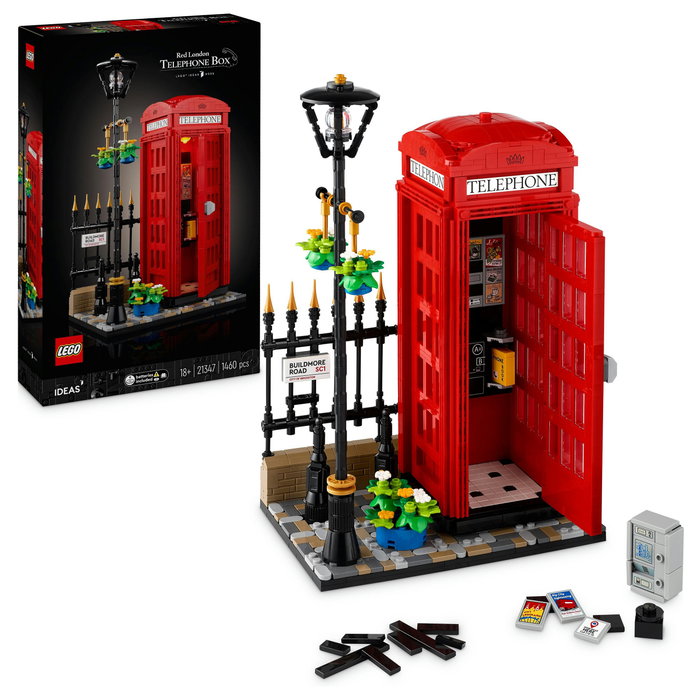 LEGO Ideas Cabina Telefónica Roja de Londres 21347 - Set de Construcción 1460 Piezas Adulto
