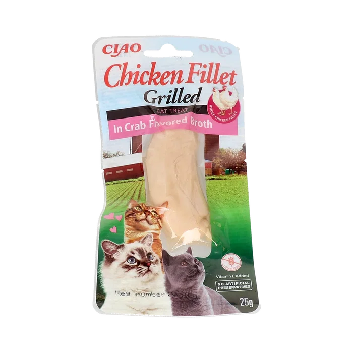 CHURU VET Cat Filete De Pollo En Caldo De Cangrejo 1 Bolsa De 25g CHURU VET Cat Filete De Pollo En Caldo De Cangrejo 1 Bolsa De 25g