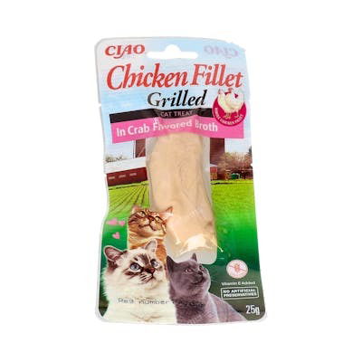 CHURU VET Cat Filete De Pollo En Caldo De Cangrejo 1 Bolsa De 25g
