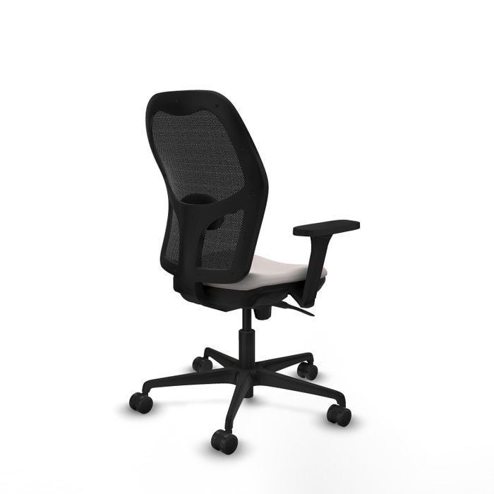 PIQUERAS Y CRESPO Silla de oficina Jorquera con mecanismo Sincro, Blanco/Negro PIQUERAS Y CRESPO Silla de oficina Jorquera con mecanismo Sincro, Blanco/Negro