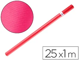 Liderpapel Papel Kraft para Embalaje Fucsia - Rollo de 25 m x 1 m, 65 g/m2, Alta Resistencia