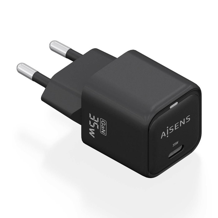 AISENS - CARGADOR GaN 35W, 1xUSB-C PD3.0 QC4.0, NEGRO AISENS - CARGADOR GaN 35W, 1xUSB-C PD3.0 QC4.0, NEGRO