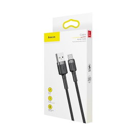 Baseus Cafule Cable USB Type A a USB Type C, 1m, Negro/Gris