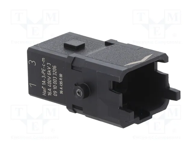 HARTING Han® 1A Plantilla de Contacto Macho, 4 Pines, 3P+PE HARTING Han® 1A Plantilla de Contacto Macho, 4 Pines, 3P+PE
