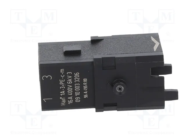 HARTING Han® 1A Plantilla de Contacto Macho, 4 Pines, 3P+PE HARTING Han® 1A Plantilla de Contacto Macho, 4 Pines, 3P+PE