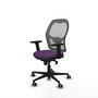 PIQUERAS Y CRESPO Silla de oficina Jorquera Morado y Gris