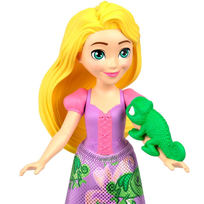 Mattel Pack 5 Mini Princesas Jbl33 Disney Princess, Incluye Ariel, Tiana, Bella, Jasmine y Rapunzel con Figuras de Amigos