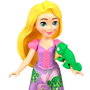 Mattel Pack 5 Mini Princesas Jbl33 Disney Princess, Incluye Ariel, Tiana, Bella, Jasmine y Rapunzel con Figuras de Amigos