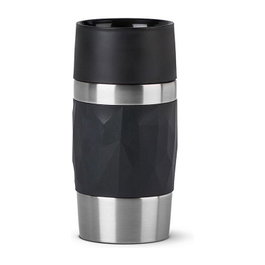 Emsa TRAVEL MUG Compact Thermobecher Negro/Acero Inoxidable 0,3 L