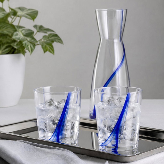 Bormioli Rocco Vaso Alto STRIA de Vidrio 35,5 cl Bormioli Rocco Vaso Alto STRIA de Vidrio 35,5 cl
