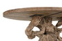DKD Home Decor Mesa Comedor 2c24 Natural Teca Raiz Base Desmontable 120 x 78 x 240 cm
