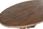 DKD Home Decor Mesa Comedor 2c24 Natural Teca Raiz Base Desmontable 120 x 78 x 240 cm