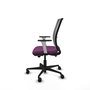 PIQUERAS Y CRESPO Silla de oficina Haches con mecanismo Sincro/Traslack, Morado y Gris