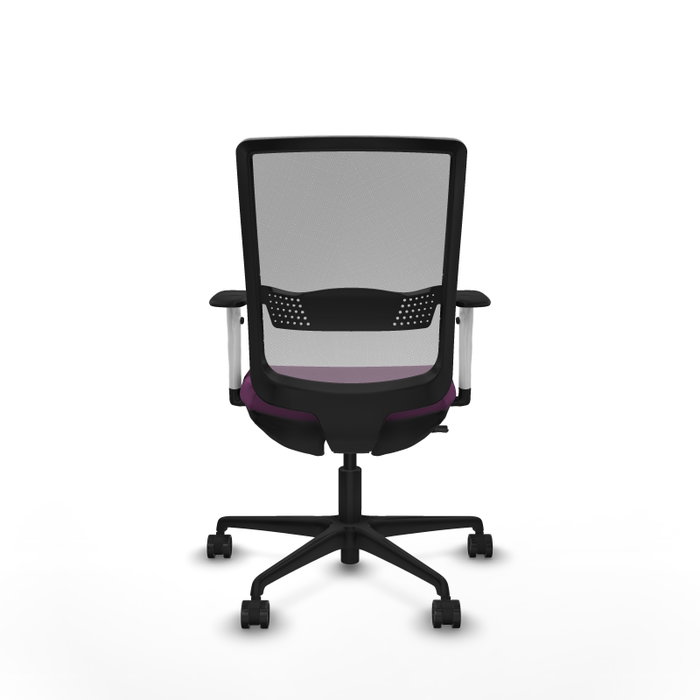 PIQUERAS Y CRESPO Silla de oficina Haches con mecanismo Sincro/Traslack, Morado y Gris